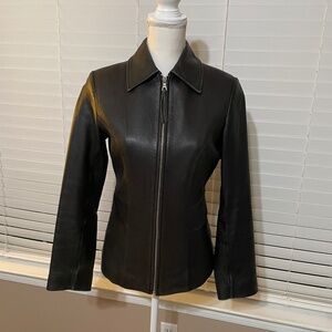 Express genuine leather jacket size 6